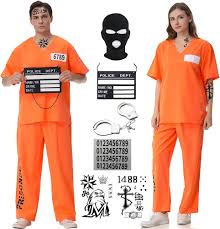 prisoner costume orange